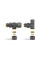 Комплект термостатический с запорным клапаном Varmega №3 VMDV12-210415, 1/2" x 3/4"EK ВР-НР, осевой, черный