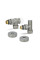 Комплект термостатический с запорным клапаном Varmega №3 VMDV12-310415, 1/2" x 3/4"EK ВР-НР, осевой, серый