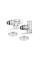 Комплект термостатический с запорным клапаном Varmega №3 VMDV12-410415, 1/2" x 3/4"EK ВР-НР, осевой, хром