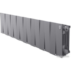 Биметаллический радиатор Royal Thermo PianoForte 200 Silver Satin (16 секций) боковое подключение