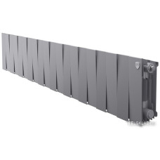 Биметаллический радиатор Royal Thermo PianoForte 200 Silver Satin (20 секций) боковое подключение
