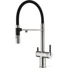 Смеситель Paulmark Gravity Gr213888-BS (стальной/нержавеющая сталь)