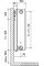 Стальной панельный радиатор Royal Thermo Ventil Compact VC22-300-600 (Bianco Traffico)
