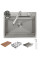 Кухонная мойка Roxen Stage Plus 560250-60 многофункциональная 8 в 1 (60*48/сатин)