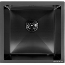 Кухонная мойка ARFEKA ECO AR 450*450 BLACK PVD NANO DECOR MILLET GRAINS
