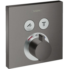 Смеситель Hansgrohe ShowerSelect Glass 15763340 (матовый черный)