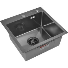 Кухонная мойка ARFEKA ECO AR 450*450 BLACK PVD NANO DECOR (настольная)