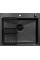 Кухонная мойка ARFEKA ECO AR мойка 600*500, коландер, дозатор BLACK DECOR VOLCANIC ROCK