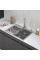 Кухонная мойка ARFEKA ECO AR мойка 600*500, коландер, дозатор SATIN DECOR VOLCANIC ROCK