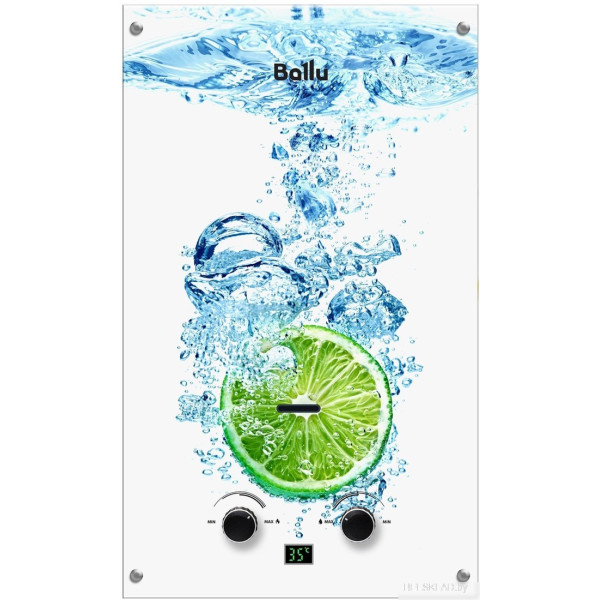 Газовая колонка Ballu GWH 10 Fiery Glass Lime Газовая колонка Ballu GWH 10 Fiery Glass Lime