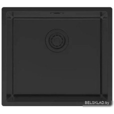 Кухонная мойка Paulmark Lassan 49 UNI LA49-MBN (черный/черный матовый)