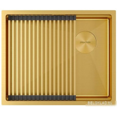 Кухонная мойка Paulmark Next-Pro 54 Uni PM705445-BG (золото/брашированное золото)