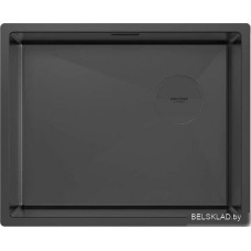 Кухонная мойка Paulmark Next-Skew 54 UNI PM885444-MBN (черный/черный матовый)