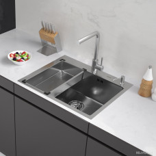 Кухонная мойка ARFEKA Eco AR мойка 600*500, коландер G, дозатор Satin Кухонная мойка ARFEKA Eco AR мойка 600*500, коландер G, дозатор Satin