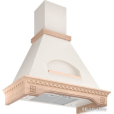 Кухонная вытяжка Elikor Бельведер Флореале 90П-650-П3Д (бежевый/дуб неокрашенный)