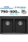 Кухонная мойка Polygran Brig 790 (черный)
