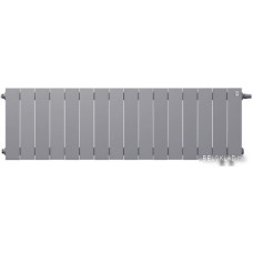 Биметаллический радиатор Royal Thermo PianoForte 300 Silver Satin (16 секций) нижнее подключение
