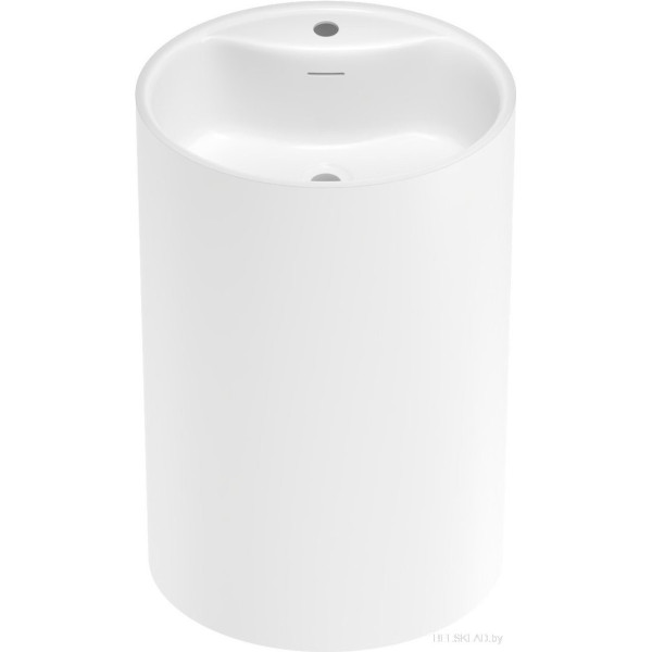 Умывальник Wellsee Coquillage 232802000 (отдельностоящий, с отверстием под смеситель, цвет матовый белый) Умывальник Wellsee Coquillage 232802000 (отдельностоящий, с отверстием под смеситель, цвет матовый белый)