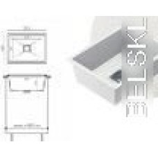 Кухонная мойка Polygran Blade 550 (белый хлопок)