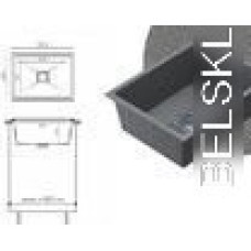 Кухонная мойка Polygran Blade 550 (черный)