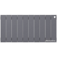 Биметаллический радиатор Royal Thermo PianoForte 300 Silver Satin (10 секций) боковое подключение
