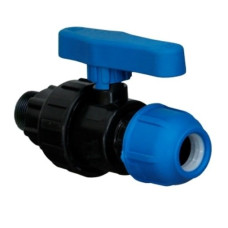 Запорная арматура Lammin Кран компрессионный НР 25x3/4 40/1