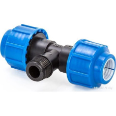 Фитинг Lammin Тройник с наружной резьбой для ПЭ труб 50х2"х50