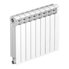 RIFAR BASE 500 (9 секций) радиатор биметаллический боковое подключение (белый RAL 9016)
