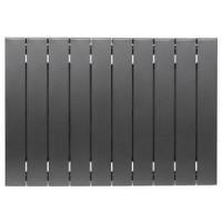 RIFAR SUPReMO 350 (10 секций) радиатор биметаллический боковое подключение (Цвет АНТРАЦИТ)