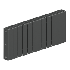 RIFAR SUPReMO 350 (12 секций) радиатор биметаллический боковое подключение (Цвет ТИТАН)