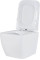 Унитаз подвесной Roxen Cube в комплекте с инсталляцией Asten Readle Zentralmodul AR0601-135W с белой кнопкой