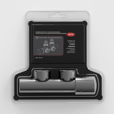 RIFAR Угловая гарнитура с термостатическим управлением для подключения радиаторов (хром) R.Ad.L02