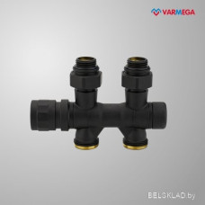 Узел нижнего подключения Varmega 1/2"х3/4"EK VMDV25-200415 (черный)
