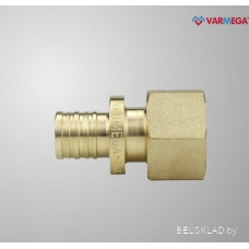 Фитинг Varmega Муфта латунная Slide-fit с внутренней резьбой 20х1/2 VM51313