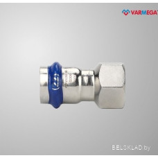 Фитинг Varmega Муфта раструбная Inox Press с внутренней резьбой 22x1" VM705002206