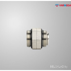 Фитинг Varmega Соединитель сдвоенный НР 1", с уплотнителем VM15963