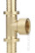 Фитинг Varmega Тройник латунный Slide-fit с внутренней резьбой 32х1 VM51119