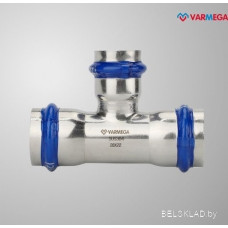 Фитинг Varmega Тройник раструбный Inox Press переходной 35x22x35 VM719352235