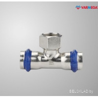 Фитинг Varmega Тройник раструбный Inox Press с внутренней резьбой 15x1/2"x15 VM720150415