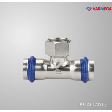 Фитинг Varmega Тройник раструбный Inox Press с внутренней резьбой 15x1/2"x15 VM720150415