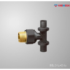 Фитинг Varmega Тройник Slide-fit с наружной резьбой 16х1/2 VM51001