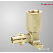 Фитинг Varmega Угол настенный с внутренней резьбой удлиненный Slide-fit 16x1/2", аксиальный VM51621