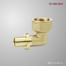 Фитинг Varmega Угол с внутренней резьбой Slide-fit 16x1/2", аксиальный VM51511