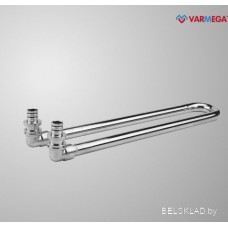 Фитинг Varmega Угол сдвоенный с трубкой Slide-Fit 16/250, для подключения радиатора VM52511