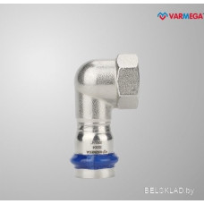 Фитинг Varmega Угольник раструбный Inox Press с внутренней резьбой 15x1/2" VM714001504