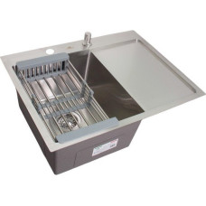 Кухонная мойка Wisent WS-36550-L/GER013 (с сифоном, дозатором и коландером)