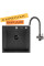 Кухонная мойка ARFEKA ECO AR 500*500 + cмеситель DIONE BLACK PVD