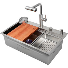 Кухонная мойка ARFEKA ECO AR 750*460 T SATIN