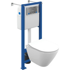 Унитаз подвесной Cersanit City Smart CO DPL EO Slim + VECTOR LP 64917