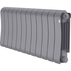 Биметаллический радиатор Royal Thermo Infinity 300 Silver Satin - 12 секций